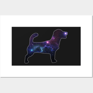 Galaxy Russell Terrier Silhouette Posters and Art